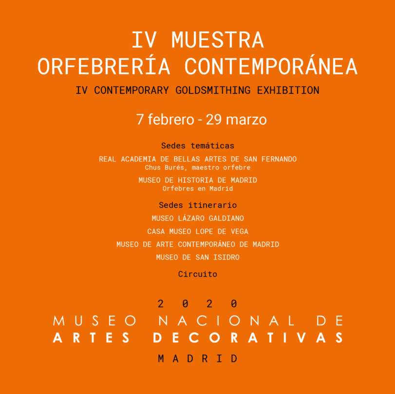 Exposition orfèvrerie MNAD Madrid