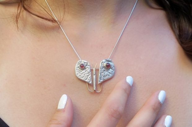 pendentif coeur papillon joaillier paris