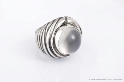 Bague "Lune grise" Bague "Lune grise"
